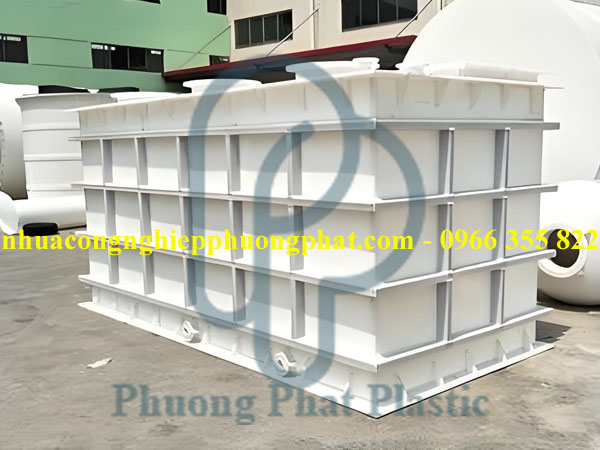 BỂ NHỰA PE PP CHỨA KẼM SUNPHAT ZnSO4 15M3